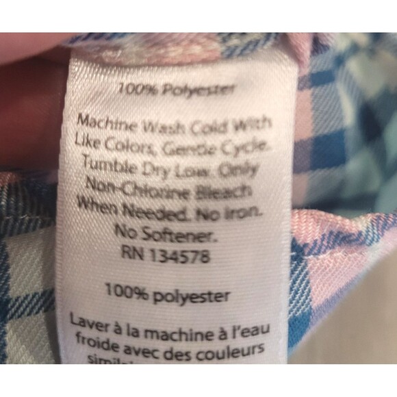 Vineyard Vines Slim Fit Tucker Shirt Size L Large Pink Blue Plaid Classic Career - Picture 6 of 7